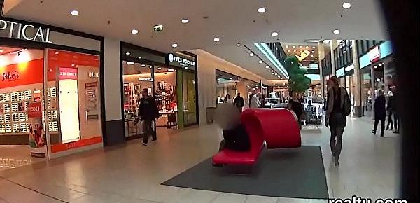  Striking czech teenie is seduced in the hypermarket and rode in pov